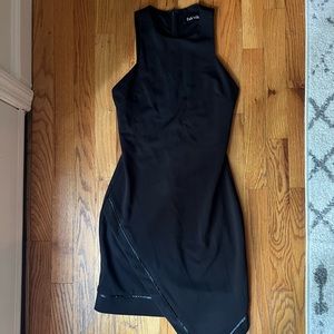 Black Asymmetrical Cocktail Dress